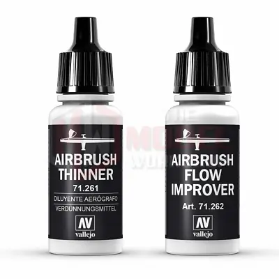 £4.24 • Buy Vallejo Airbrush Thinner Flow Improver Model Spray Paint 17ml Bottle 71.261 262