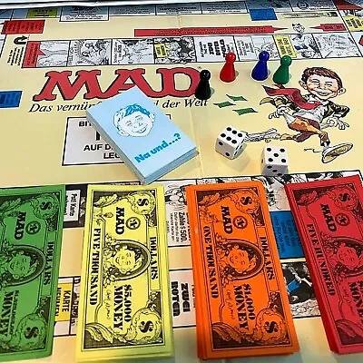 THE MAD MAGAZINE Board Game  Vtg 1979 Parker Bro Alfred E Newman GERMAN EDITION • $79