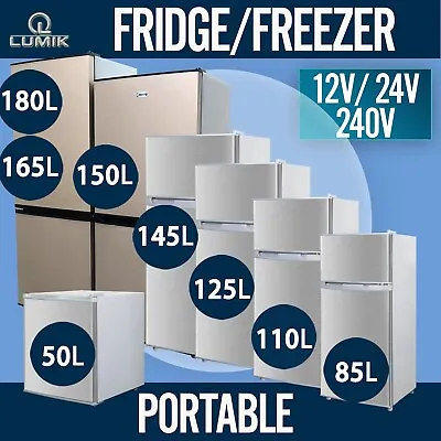 $399 • Buy 50L 85L 110L 125L 145L 150L 165L 180L Portable Fridge Freezer 12V 24V 240V 