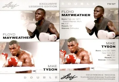 Mike Tyson/floyd Mayweather Jr. 2022  Legends Edition  Boxing Card #fm-mt • $5.95