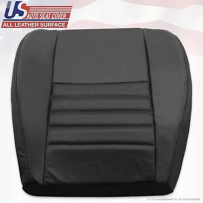 1999-2004 Ford Mustang 2-Door PASSENGER Bottom Perforated Leather Seat Cover Blk • $172.90