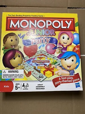 Monopoly Junior Party 2011 Edition Fast Dealing Property Themed Board Game • $17.80