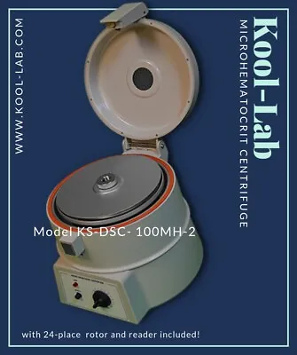 Microhematocrit Centrifuge With 24 Place Rotor Model KS-DSC-100MH-2 Kool-Lab • $850