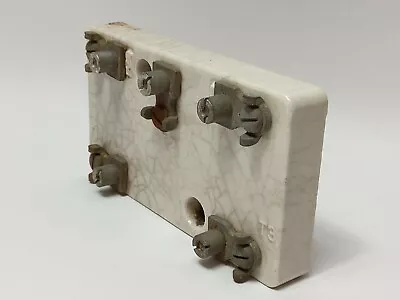 Vintage Industrial Steampunk Porcelain Ceramic Terminal Block (used) • $51.94