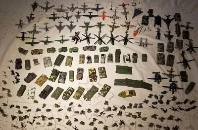 Military Micro Machines 1990s LGTI Lot 215 Tanks Planes Figures Vehicles Terror • $1499.98