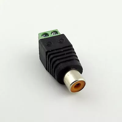 Coax CAT5 To Camera CCTV Video AV Balun RCA Phono Female Jack Connector Adapter • $0.99