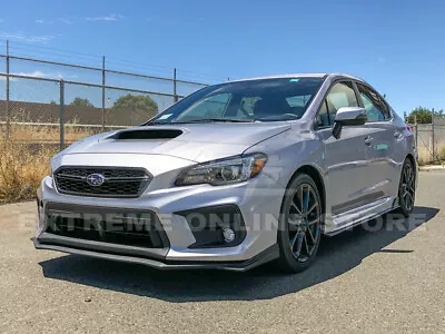 $149.98 • Buy JDM V-LIMITED PRIMER BLACK Front Bumper Lip Splitter For 15-21 Subaru WRX STi