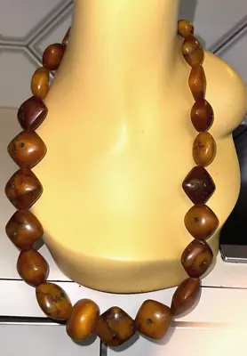 FUTURAN BAKELITE Catalin HUGE Strand Swirls Galore 200+ Gram Antique Neck Beads • $64
