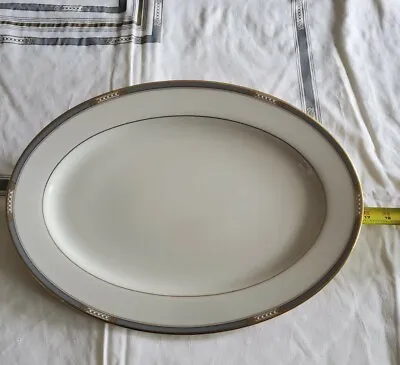 $65 • Buy Lenox McKinley China - Gray - Medium Serving Platter