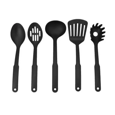 $7.30 • Buy 5Pcs Non Stick Silicone Kitchen Utensil Set Spatula Spoon Cooking Tool Cookware