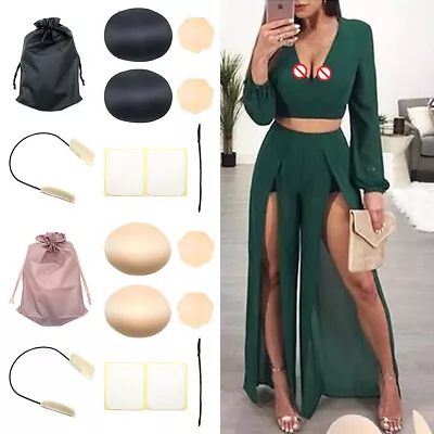 £6.99 • Buy Invisible Push-Up Frontless Bra Silicone Deep Plunge Backless&Strapless Bra Kit