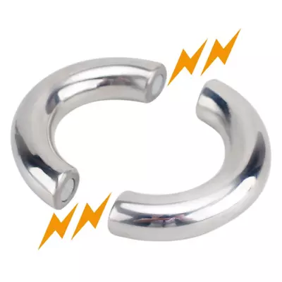 Magnetic Ball Stretcher Stainless Steel Scrotum Metal Chastity Ring Enhancer • $22.96