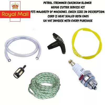 Petrol Strimmer Chainsaw Blower  Hedge Cutter Service Kit Cord Plug Pipe Filter • £11.49