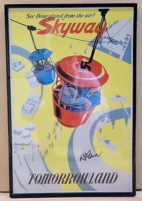 Disneyland - Skyway Attraction Poster 12x18 Framed SIGNED By Bob Gurr Autograph • $99.99