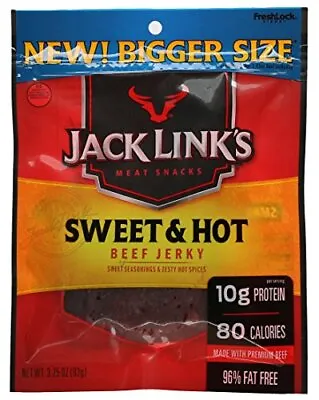Jack Link Beef Jerky Sweet & Hot 3.25 Oz • £11.33