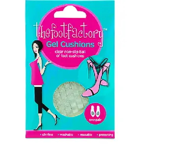 £2.99 • Buy The Foot Factory Gel Foot Cushions One Pair Ball Of Foot Party Feet Insoles