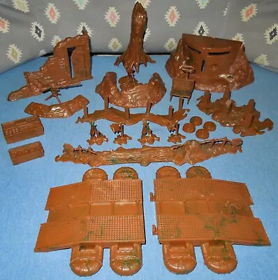 Vintage 1963 Marx WW2 Battleground D-Day HP Military Terrain Set Complete • $59.99