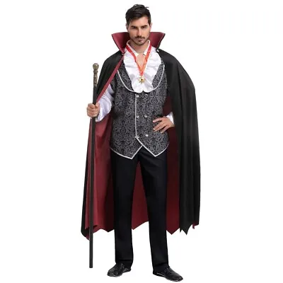 Adult Mens Vampire Fancy Dress Costume Stag Do Party Halloween Medium • £16