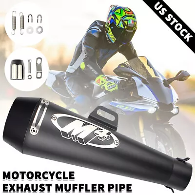 Motorcycle Exhaust Muffler Pipe M4 DB Killer Slip On Exhaust For GSXR 750 YZF R6 • $36.69