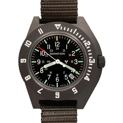 Limited Original Military Watch Marathon Navigator Date SG Domed Lexan - NEW • $449.95