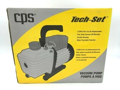 $84.99 • Buy CPS Tech-Set 5 CFM Single-Stage 220-240 Volt Vacuum Pump 144l/m TAVP144SE *NEW*