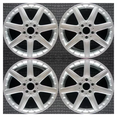 Set 2002 2003 2004 2005 Mercedes-Benz C Class C230 C320 Silver Wheels Rims 65261 • $779