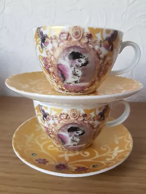 2 Vintage Cappuccino Coffee Cups And Saucers 'lady Liz's Porcelain German • £15