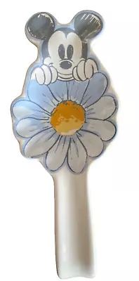 Disney Mickey Mouse Kitchen Spoon Rest Ceramic Spring Flower • $15