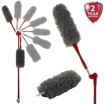 £5.99 • Buy Microfibre Feather Duster Telescopic Handle Extendable Angle Cleaning Magic Dust