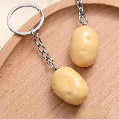 Potato Simulation Potato Keychain Mangosteen Food Keychain  Couple • $2.74