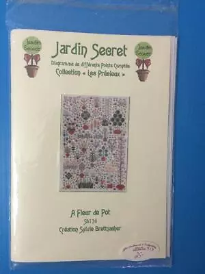 $25 • Buy Jardin Secret Collection  FLEUR De POT Instructions, Color Chart # SB 136