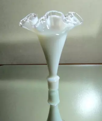 Fenton Glass Epergne Straight Peg Vase Silvercrest • $35