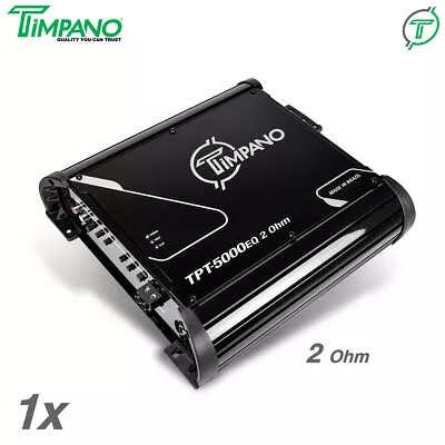 Timpano TPT5000EQ Brazilian Amplifier 5500W RMS 2 Ohm Digital Amp Built-In EQ 5K • $349.95