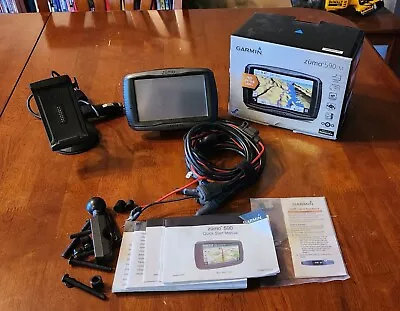 Garmin Zumo 590LM Nav Unit W/motorcycle Suction And RAM Mount Bundle • $250