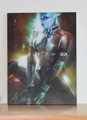 Mass Effect Liara Canvas Poster Print Art Framed Small Canvas Figure 11x15 • $68.90