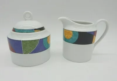 Mikasa California Currents Covered Sugar And Creamer M5101 Great Shape • $29.99