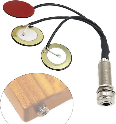 1Pcs Piezo Pickup Transducer 3In1 Microphone Contact Acoustic Preamp 1/4 Inch • $20.05