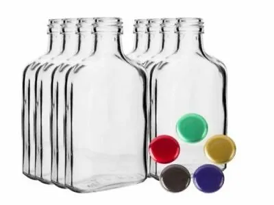 GLASS Bottles 14 X 100ml - Choice Color Screw Caps Home Brewing Fast Free P&P UK • £15.50