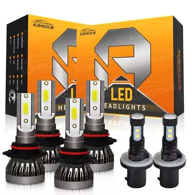 For Chevy Trailblazer EXT 2002-2006 - 6X LED Headlight Hi/Lo+Fog Light Bulbs Kit • $36.99