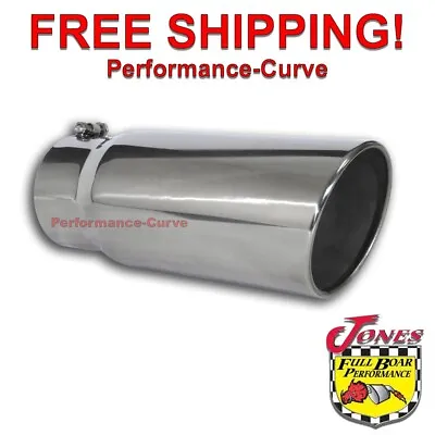Diesel Stainless Steel Exhaust Tip 5  Inlet - 6  Outlet - 15  Long - Bolt On • $49.95