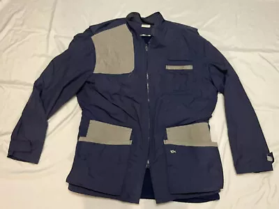 Vtg 10X Gore-Tex Lined Shooting Jacket Padded Blue Hunting Coat Mens Med USA • $49.99