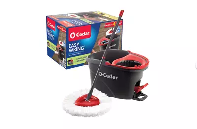 O-Cedar EasyWring Microfiber Spin Mop And Bucket System - Versatile Cleaning Sol • $23.99