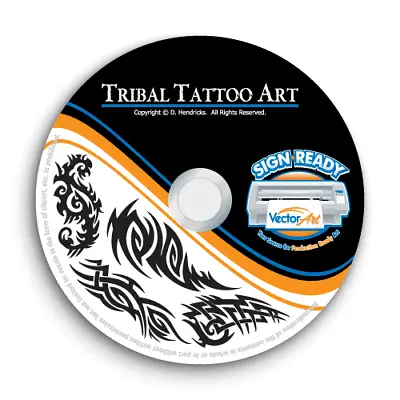 Tribal Tattoo Clipart -vector Clip Art Images -vinyl Cutter Plotter Graphics Cd • $19.95