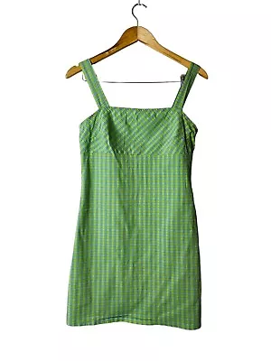 Vintage California Concepts Plaid Mini Slip Dress Womens Medium 90s Y2K • $25.98