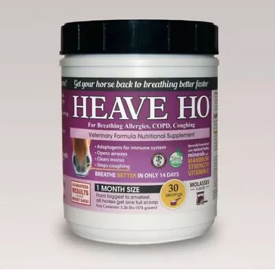 Equine Medical And Surgical Heave Ho 30 Day (Molasses) 30S • $64.99