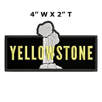 Yellowstone National Park Geyser Patch Embroidered Iron-On Applique • $4.27