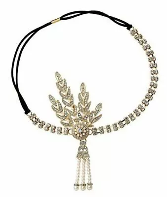 £5.99 • Buy 1920s Flapper Great Gatsby Headband Pearls Charleston Party Bridal Headpiece