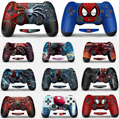 $16.45 • Buy Spider Man Theme PS4 Controller Skin Sticker Decal Vinyl Wrap For PS4 Game Skins