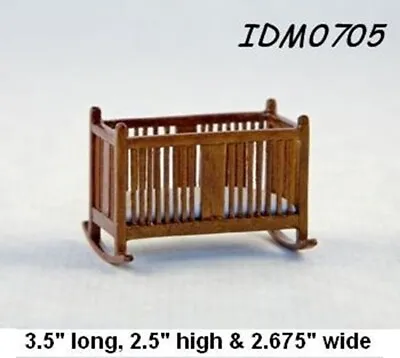 MISSION BABY CRADLE 1:12 SCALE DOLLHOUSE MINIATURES Heirloom Collection  • $24.99