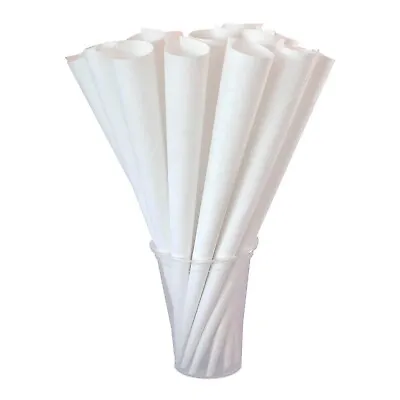Plain White Kraft Paper Candy Floss Cones X 300  / 1000 / 4000 • £124.95